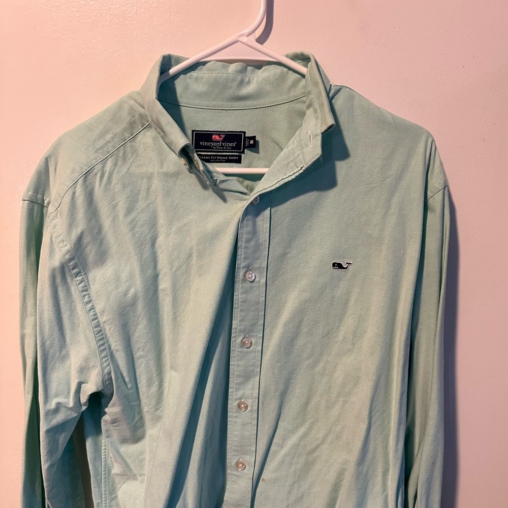 Vineyard Vines Green Casual Button Down Shirt